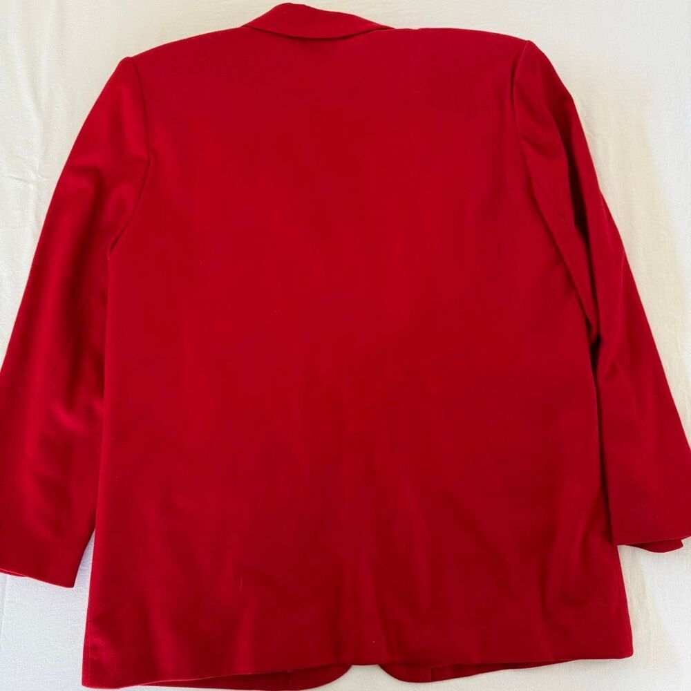 Sag Harbor | Red Wool Blazer | Classic Two Button | Fully Lined | Women’s 16 - Picture 13 of 13